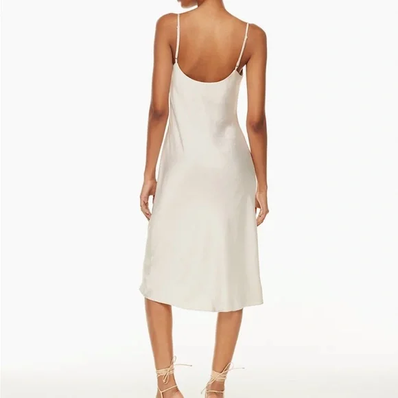 Aritzia Cowl Slip Dress in white - Picture 2 of 5